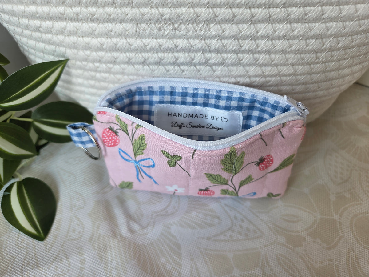 Berries and Bows Keychain Wallet