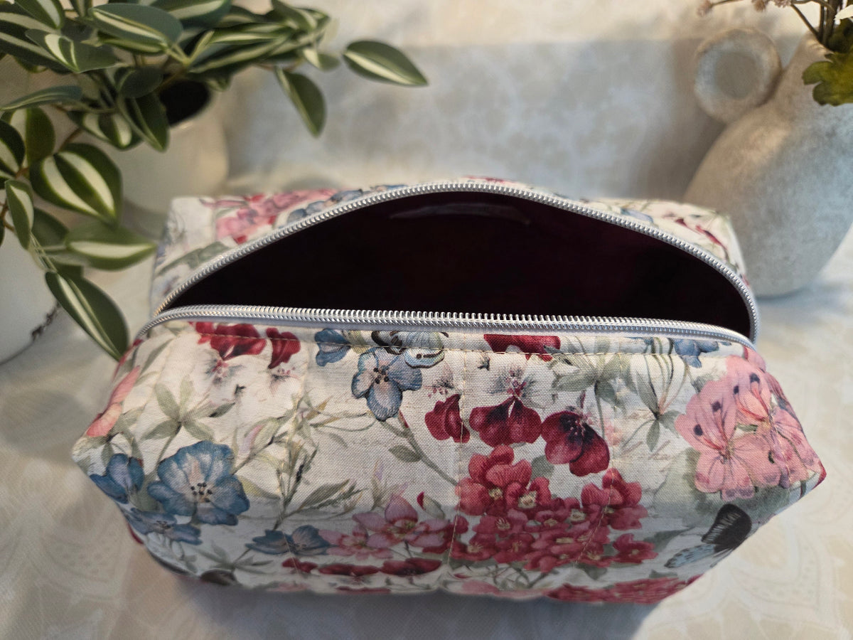 Butterfly Garden Large Makeup Bag