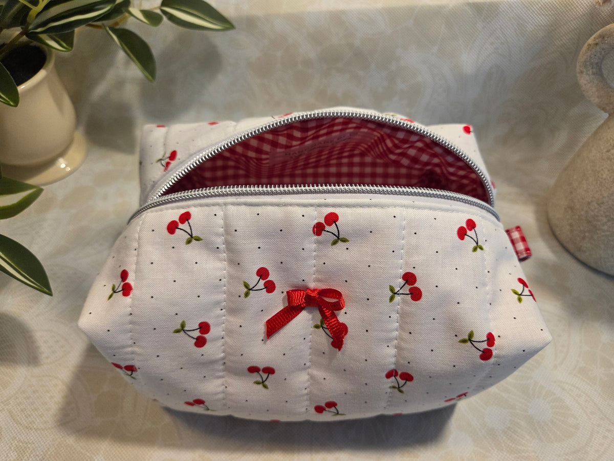 Cherries Medium Makeup Bag