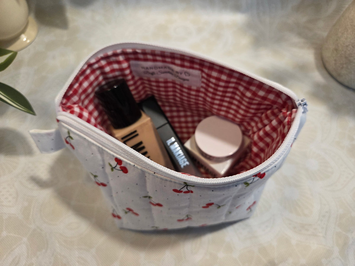 Cherries Mini Makeup Bag