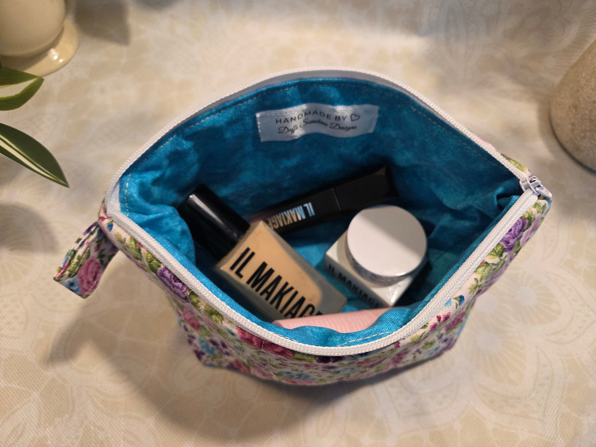 Teal Frenzy Mini Makeup Bag