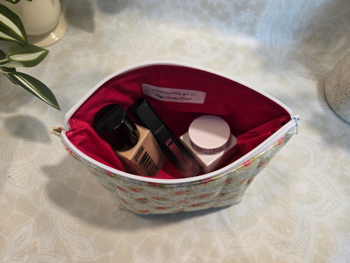 Green Memory Lane Mini Makeup Bag