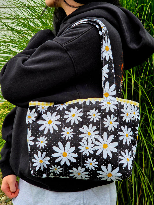 Daisies and Dots Small Tote