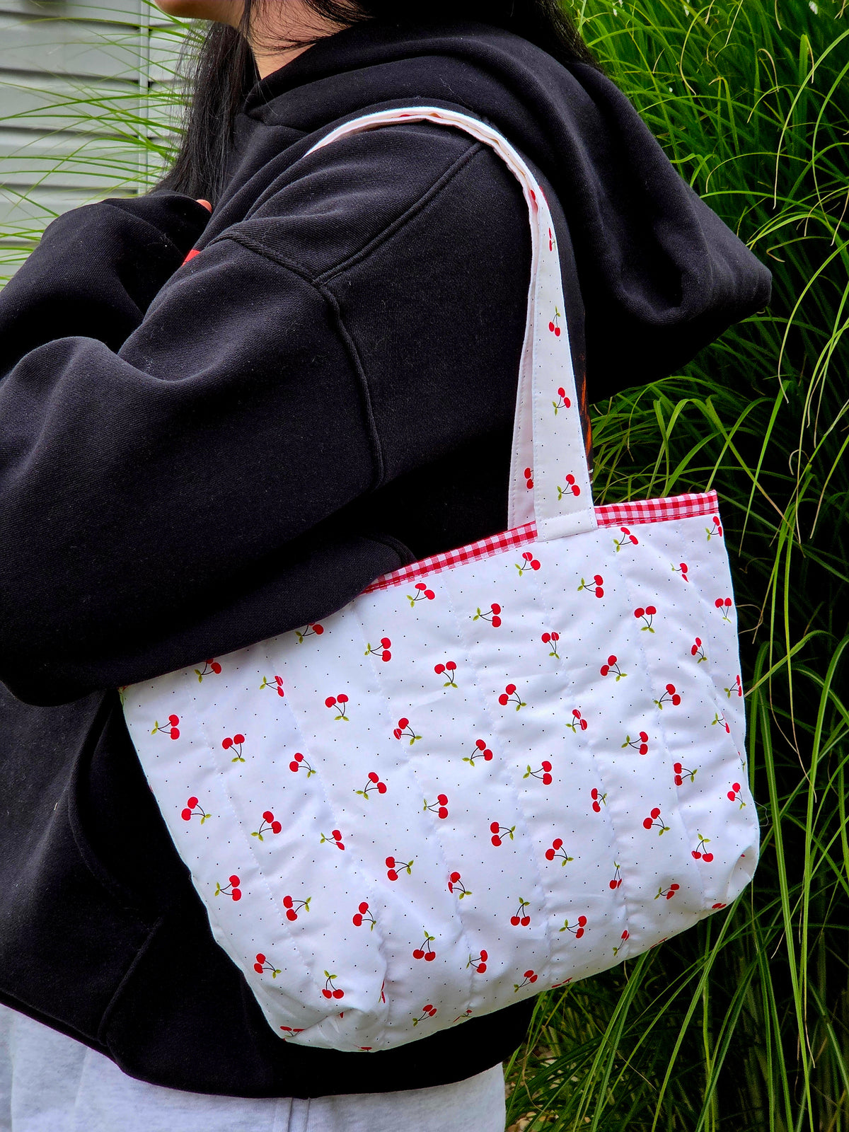 Cherries Small Tote Bag