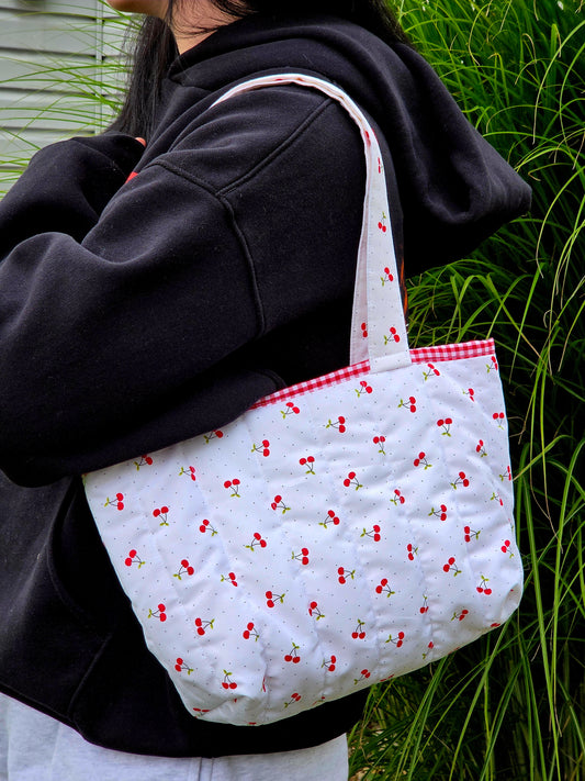 Cherries Small Tote Bag