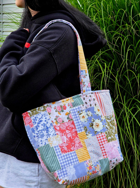 Garden Picnic Large Tote Bag