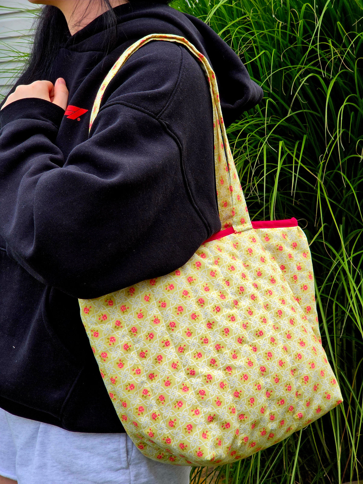 Green Memory Lane Large Tote Bag