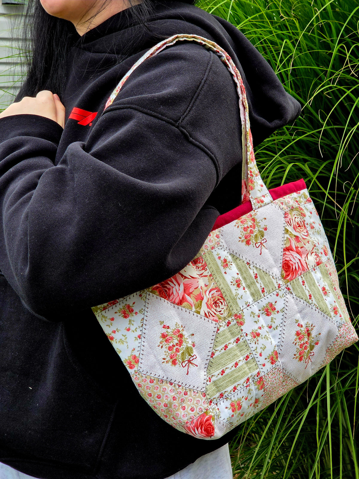 Bows and Blossoms Small Tote Bag