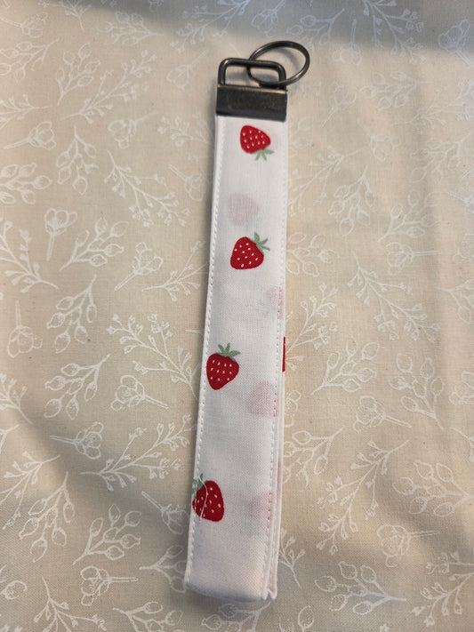 Strawberries and Cream Wristlet