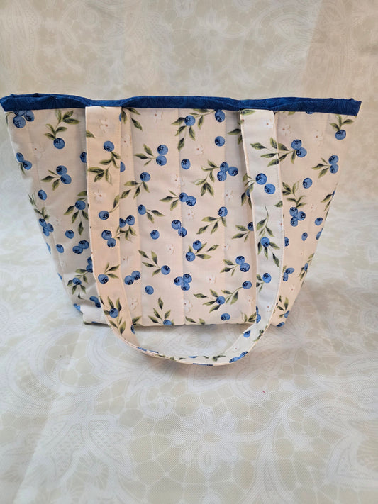 Blueberry Large Tote Bag
