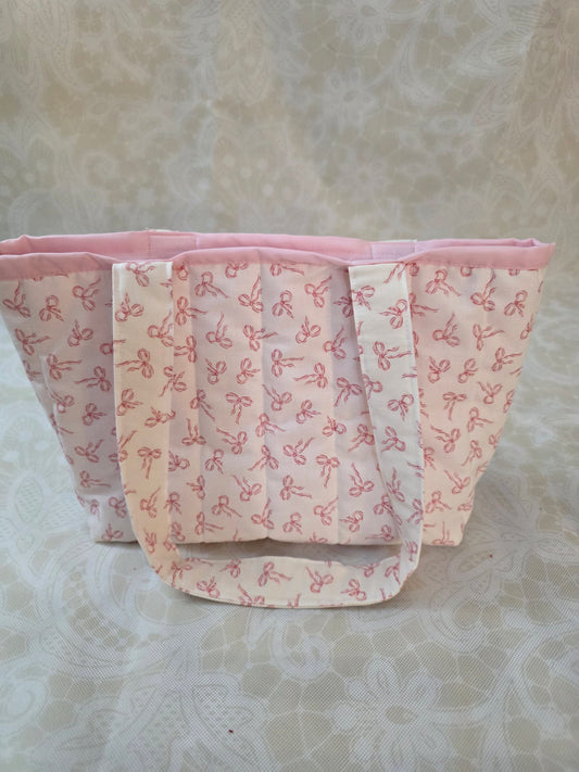 Pink Bows Small Tote Bag
