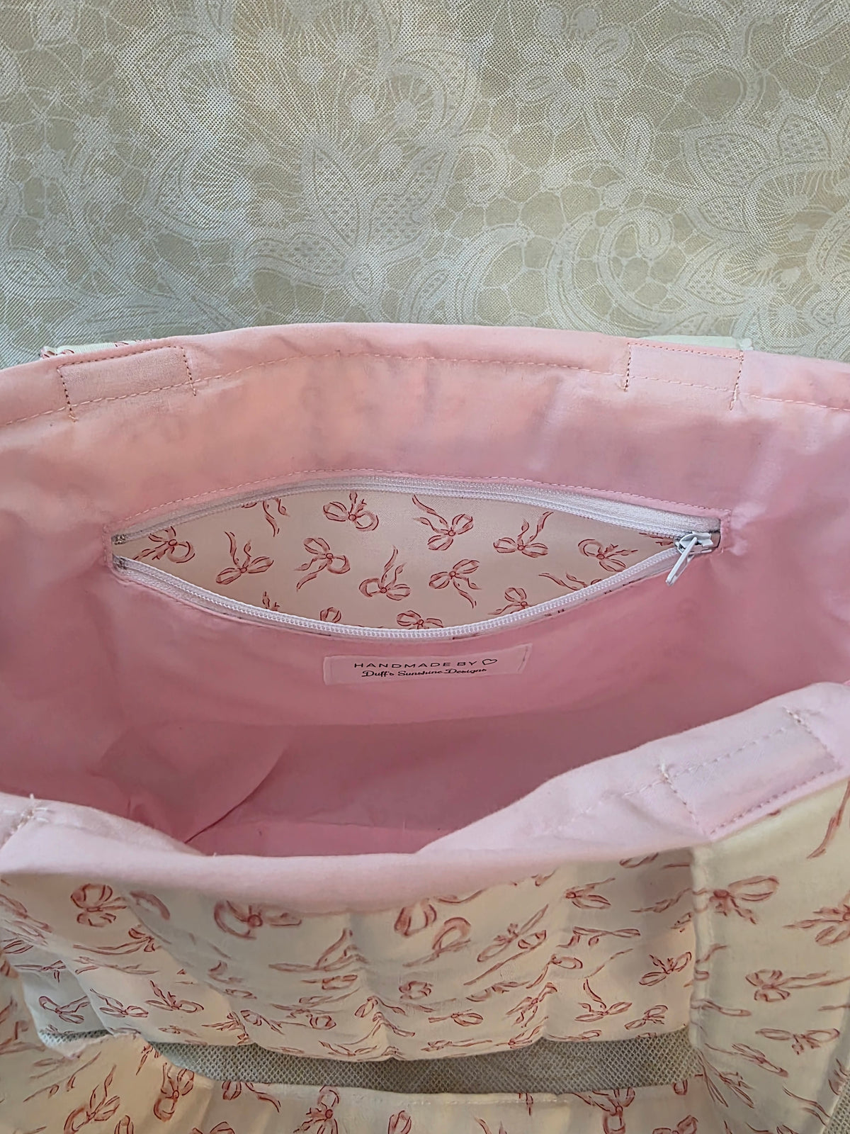 Pink Bows Small Tote Bag