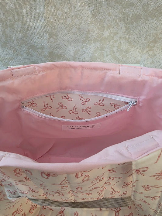 Pink Bows Small Tote Bag
