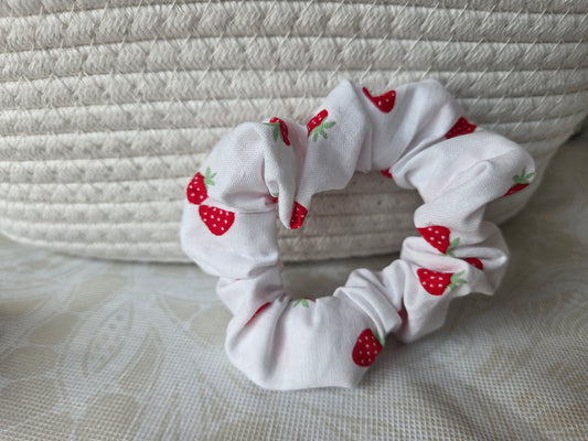 Strawberries and Cream Scrunchie