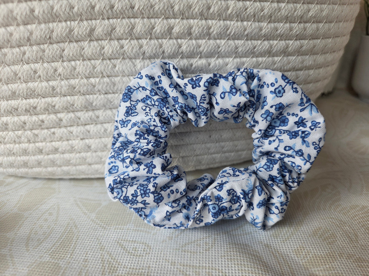 Royal Blue Paisley Scrunchie
