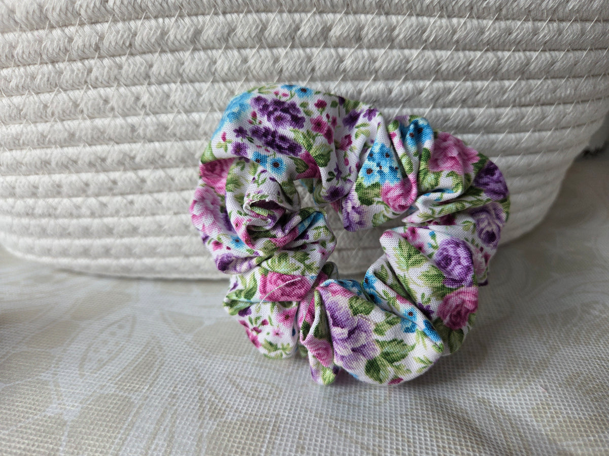 Teal Frenzy Scrunchie