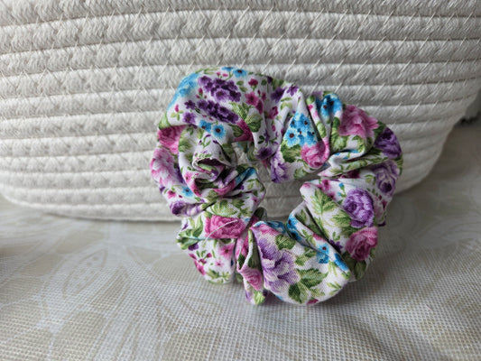 Teal Frenzy Scrunchie