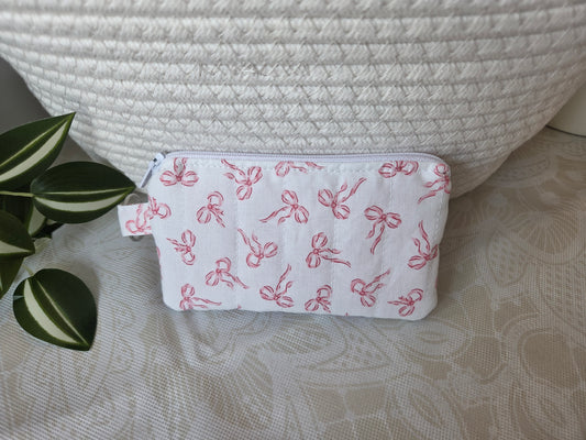 Pink Bows Keychain Wallet