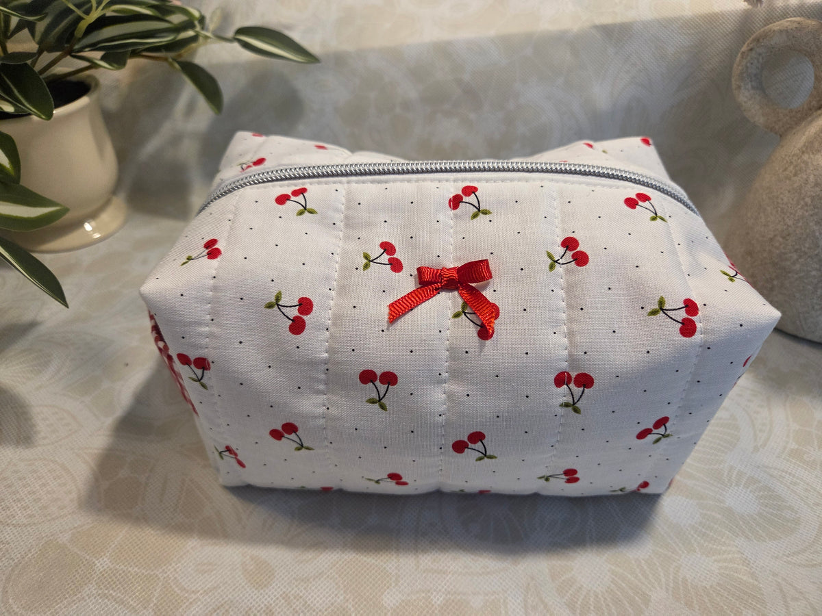 Cherries Medium Makeup Bag