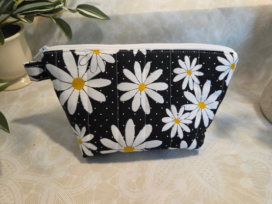 Daisies and Dots Mini Makeup Bag