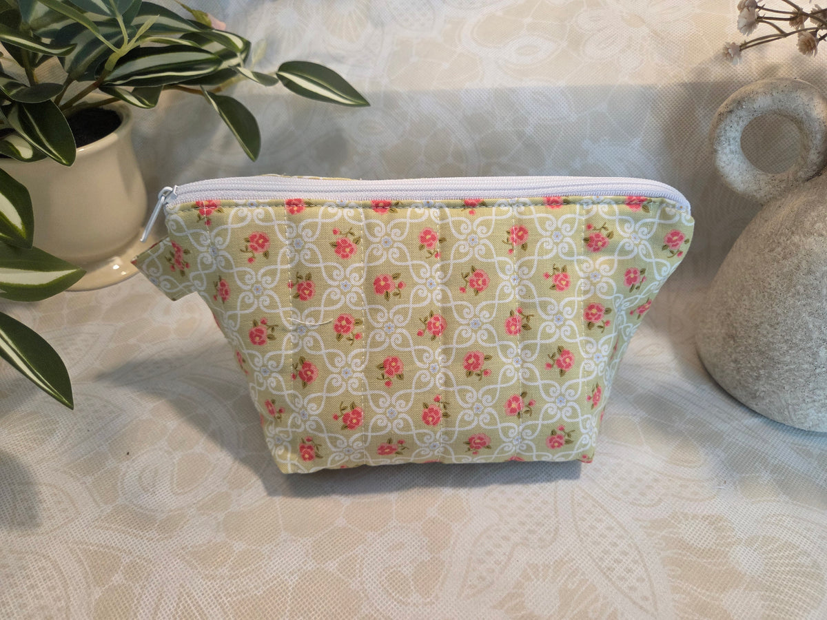 Green Memory Lane Mini Makeup Bag