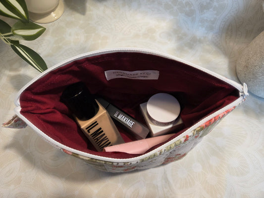 Bows and Blossoms Mini Makeup Bag