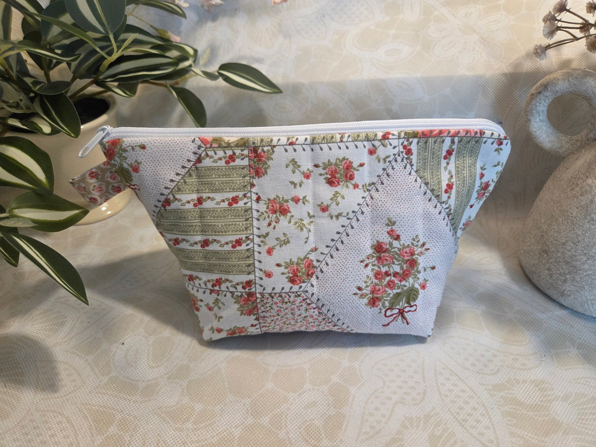 Bows and Blossoms Mini Makeup Bag