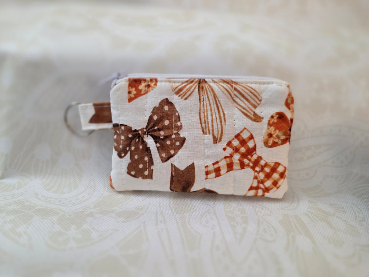 Fall Bows Keychain Wallet