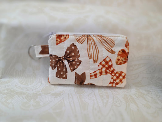 Fall Bows Keychain Wallet