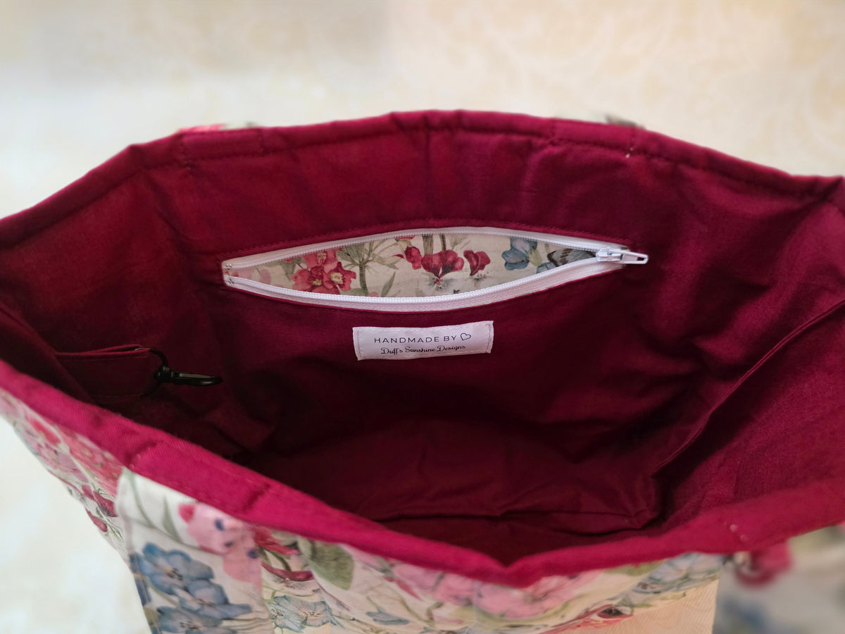 Butterfly Garden Large Tote Bag