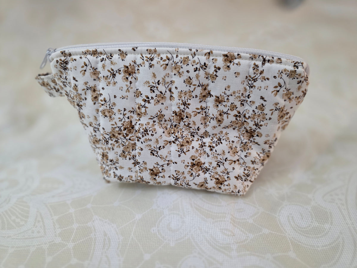 Vintage Blossoms Mini Makeup Bag