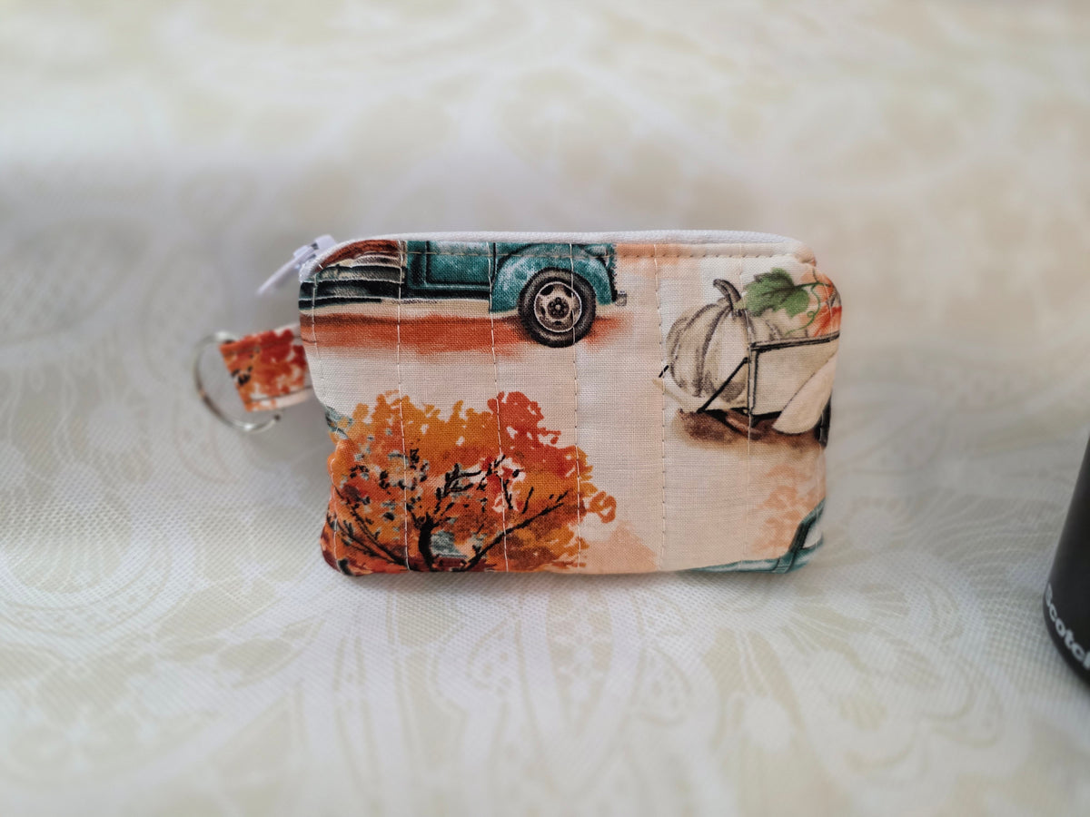 Fall Trucks Keychain Wallet