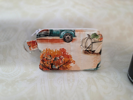 Fall Trucks Keychain Wallet