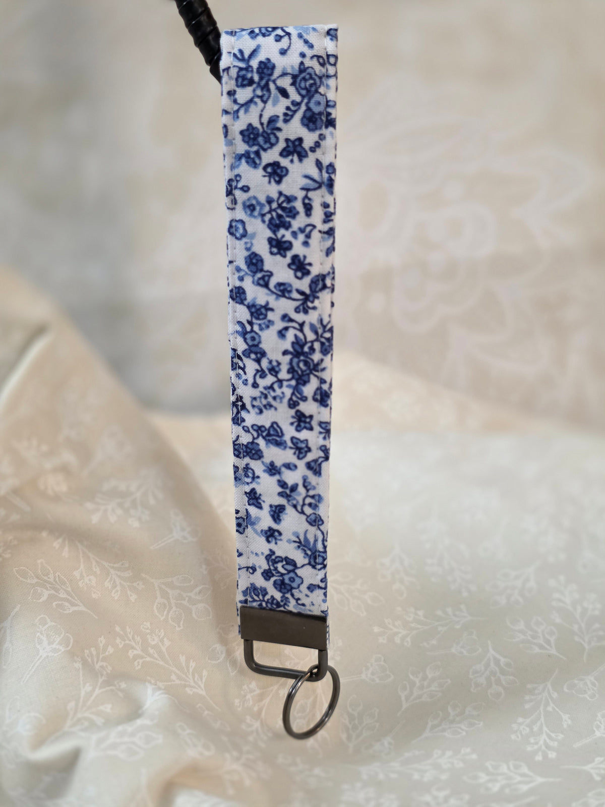 Royal Blue Paisley Wristlet