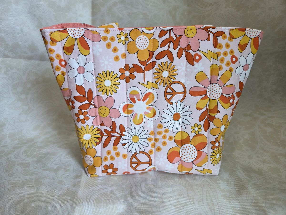VW Peace and Floral Large Tote