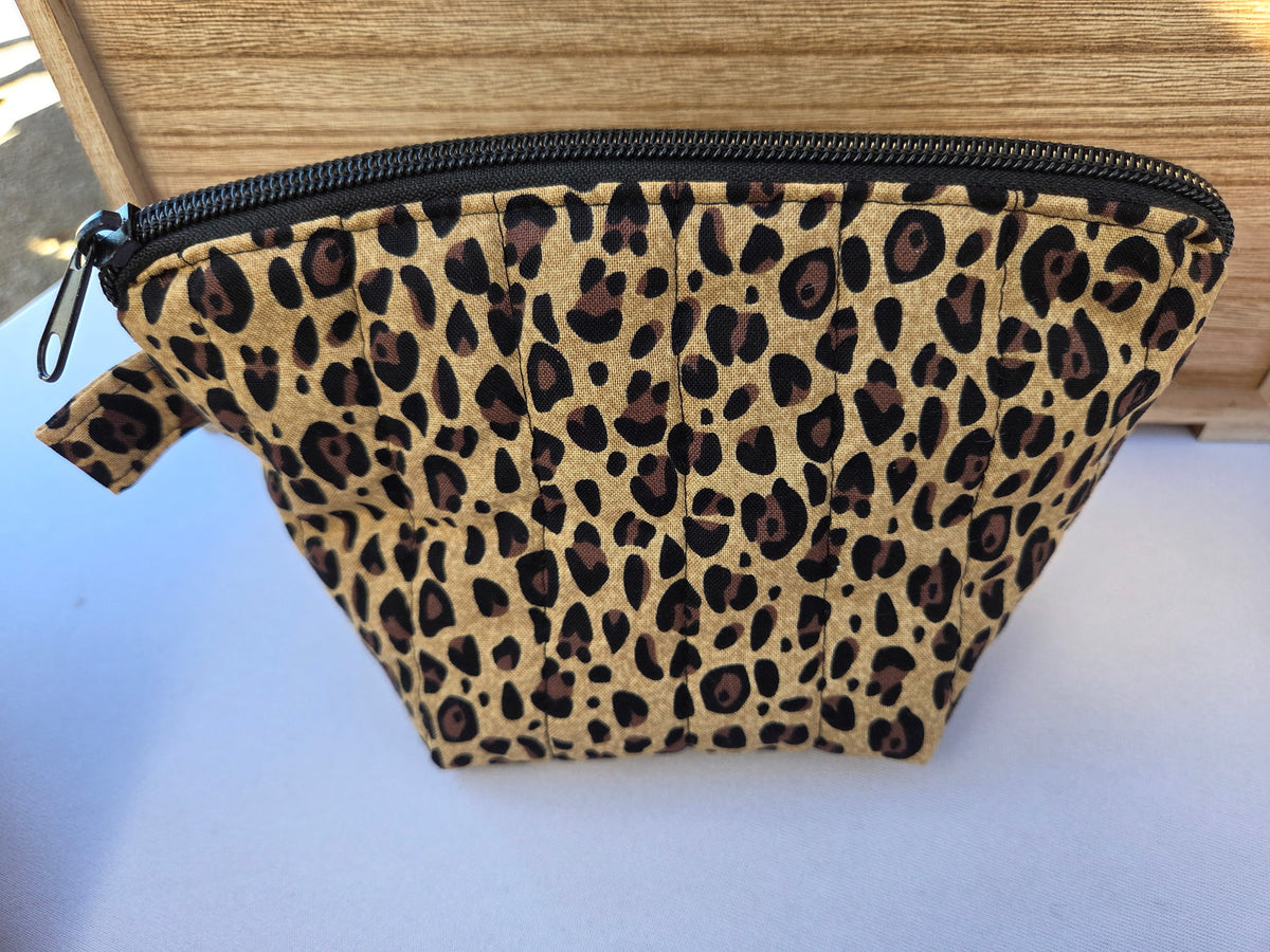 Cheetah Mini Makeup Bag