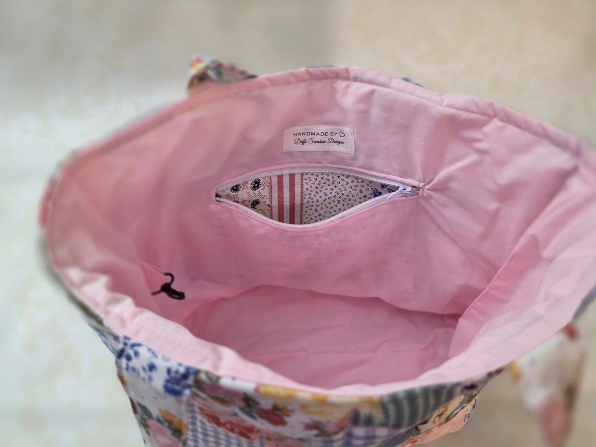 Garden Picnic Large Tote Bag