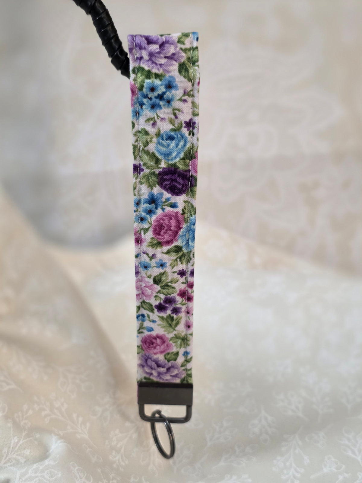 Teal Frenzy Wristlet