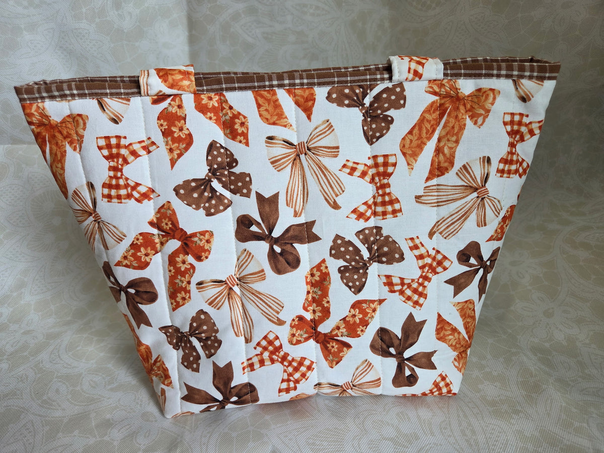 Fall Bows Large Tote Bag