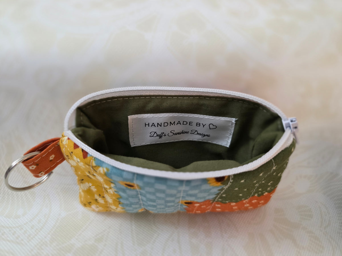 Fall Patchwork Keychain Wallet