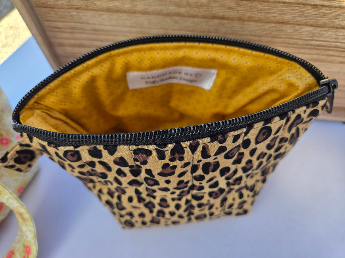 Cheetah Mini Makeup Bag