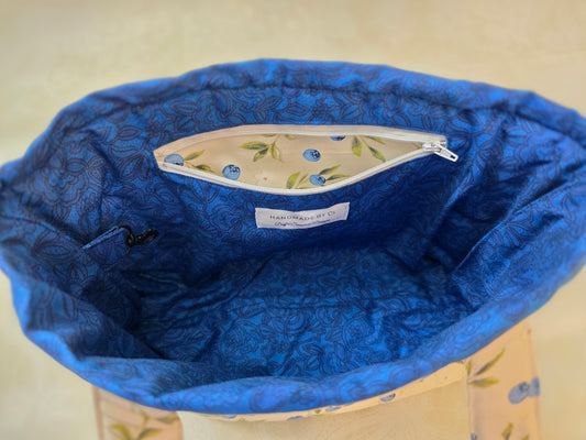 Blueberry Large Tote Bag