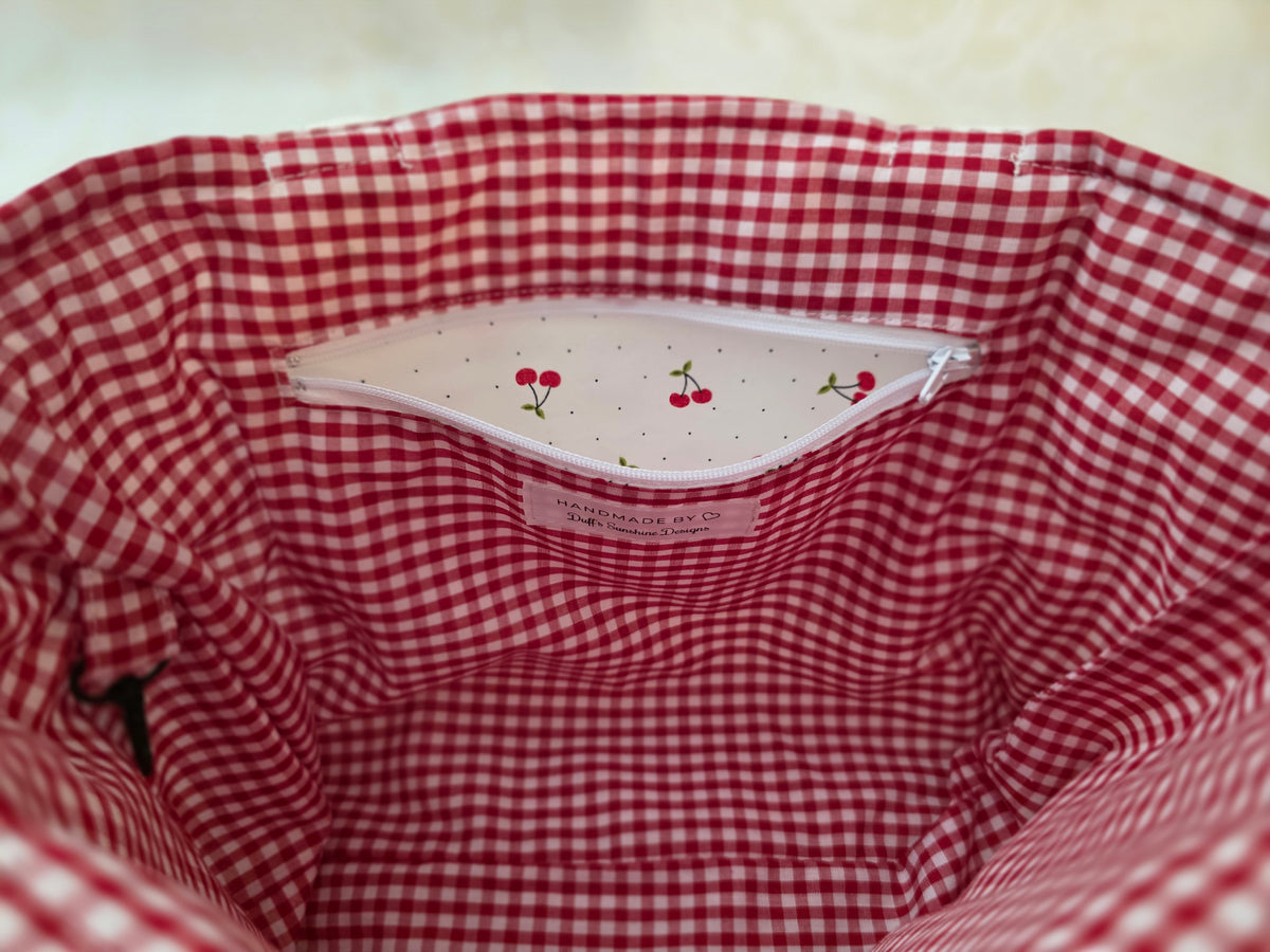 Cherries Large Tote Bag
